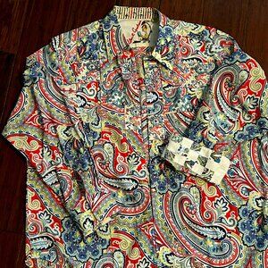 Robert Graham 3XL Multi Color Long Sleeve